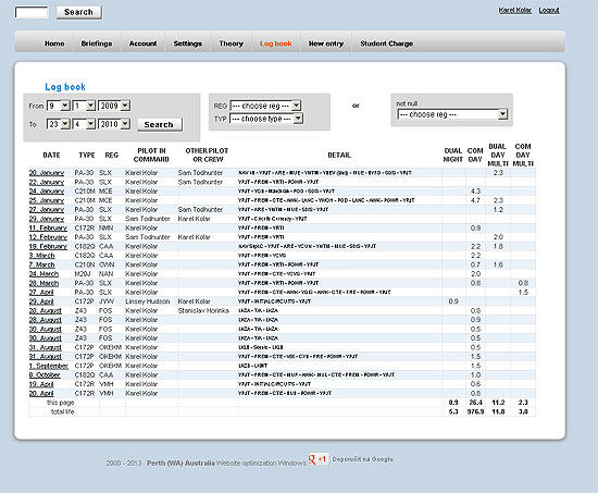 Log book for students